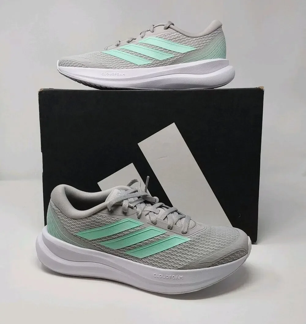 Adidas Runfalcon 6 Women’s Size 8 Grey Clear Mint Cloudfoam Running Shoes NWT